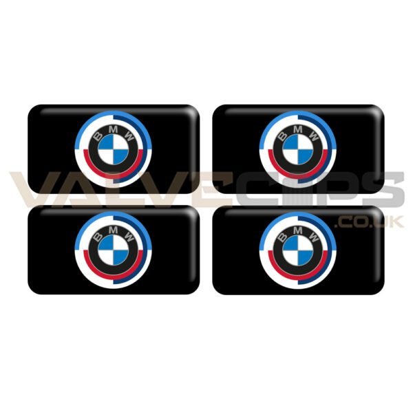 Black BMW 50 Jahre Wheel Badges