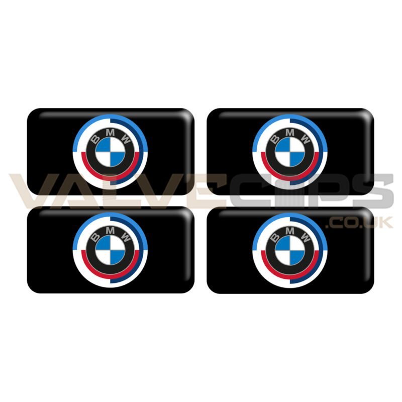 Black BMW 50 Jahre Wheel Badges