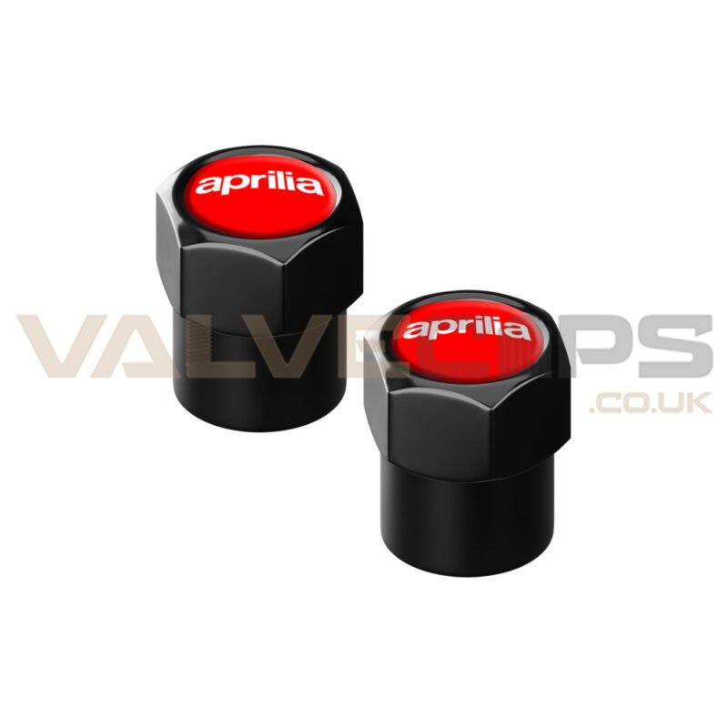 Aprilia Black Anodised Valve Caps