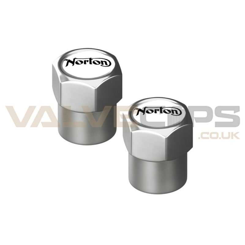 Norton Silver Anodised Valve Caps