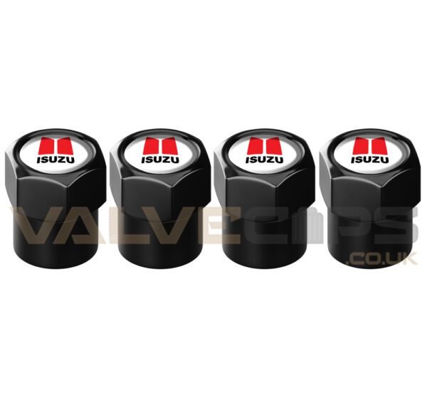 Isuzu Black Anodised Valve Caps