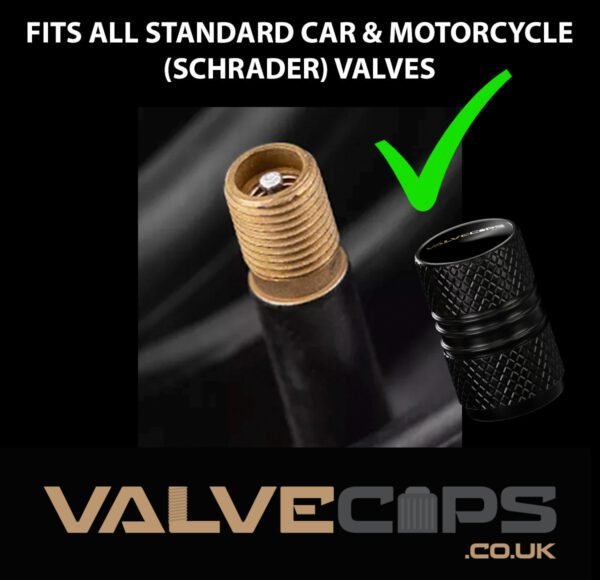 Double Knurled Valve Cap Schrader Fitting