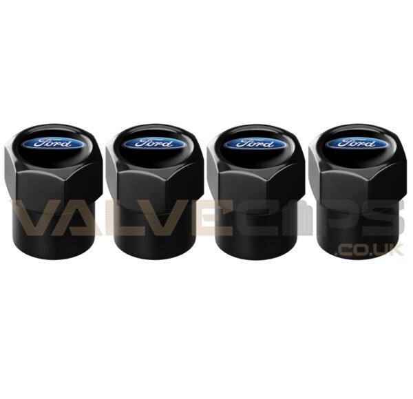 Ford Black Valve Caps