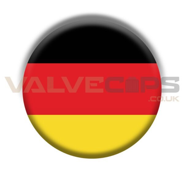 German Flag Valve Cap Emblem