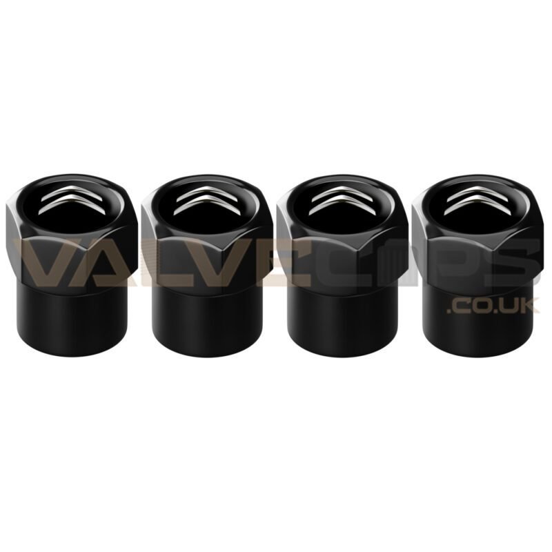 thumbnail image 2 of Skull Locking Tyre Valve Dust Caps – Black Enamel, Aluminum, Fits All Cars (Pack Of 9) 2 of 5