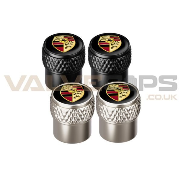 Porsche Knurled Valve Caps