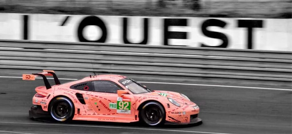 Porsche Pink Pig GT3 RSR At Le Mans