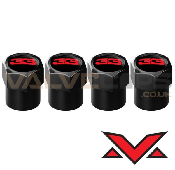 Max Verstappen Special Edition Number 33 Valve Caps