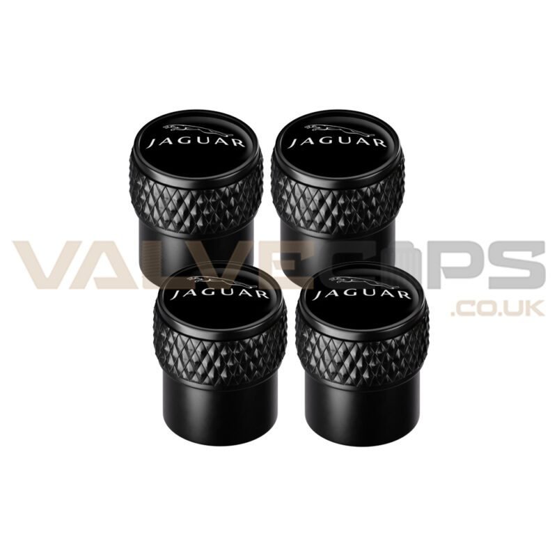 Jaguar Knurled Valve Caps