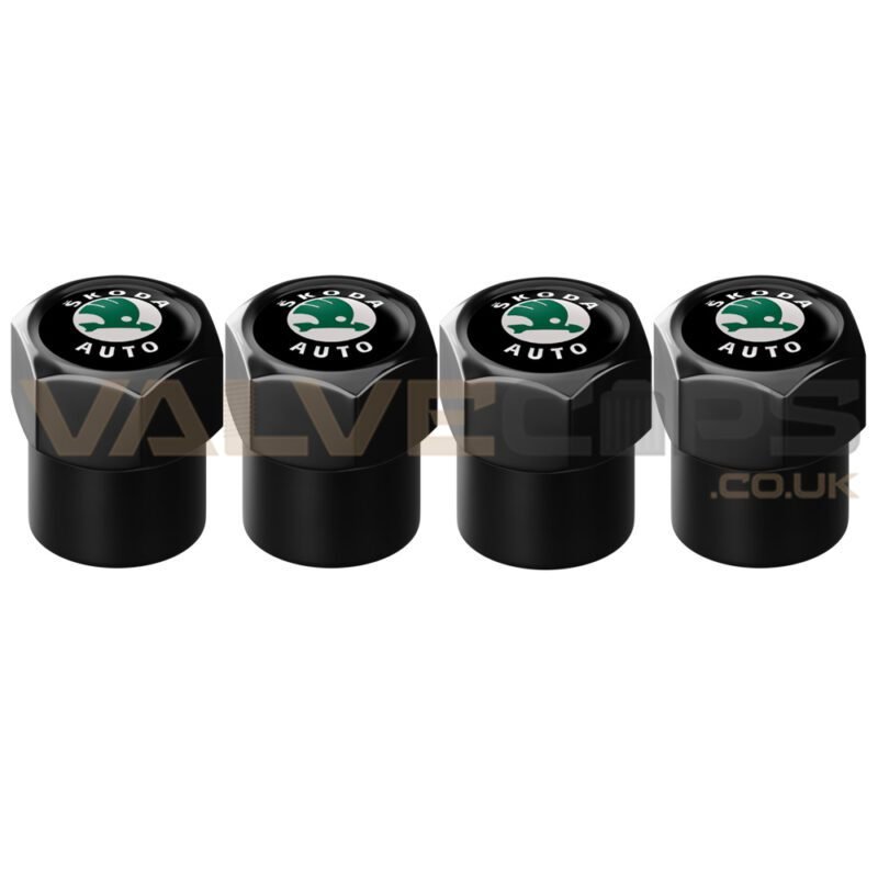 Skoda Metallic Logo Valve Caps