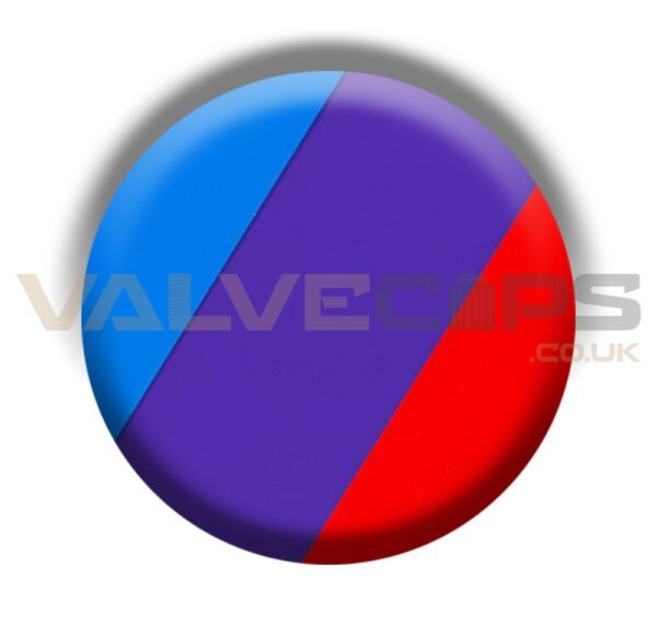 BMW M Stripe Valve Cap Emblem