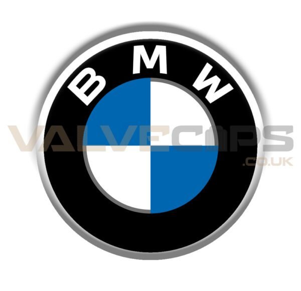 BMW White Logo Valve Cap Badge