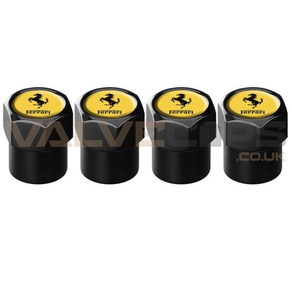 Ferrari Giallo Modena Valve Caps