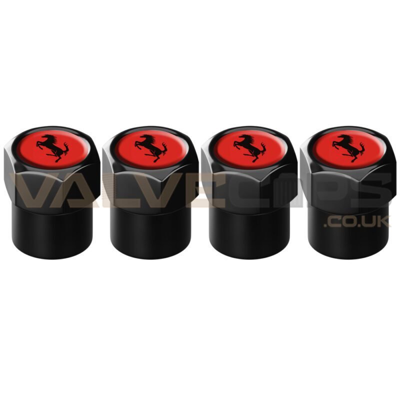 Ferrari Rosso Corsa Valve Caps