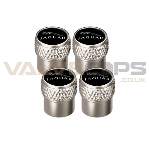 Jaguar Knurled Chrome Valve Caps
